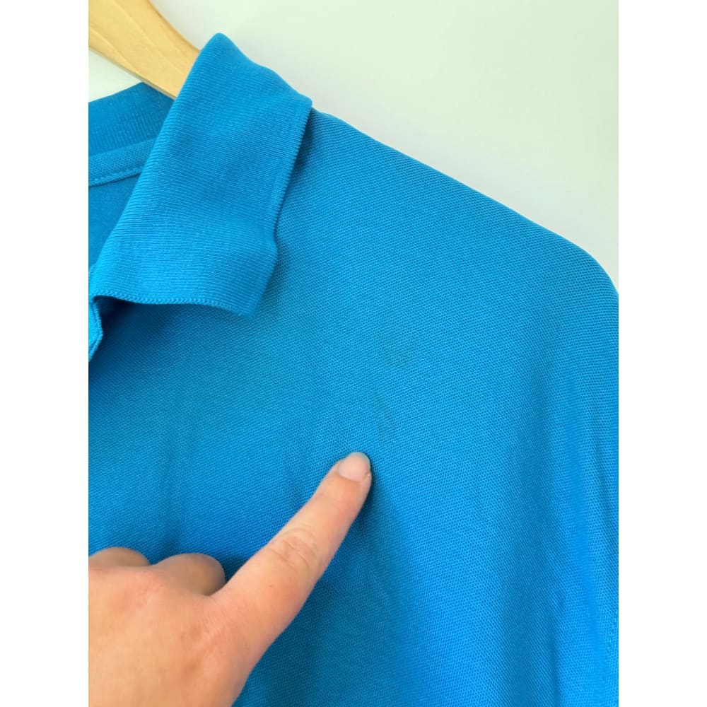 Biz collection size xl menās blue short sleeve polo shirt - polos tops menās apparel