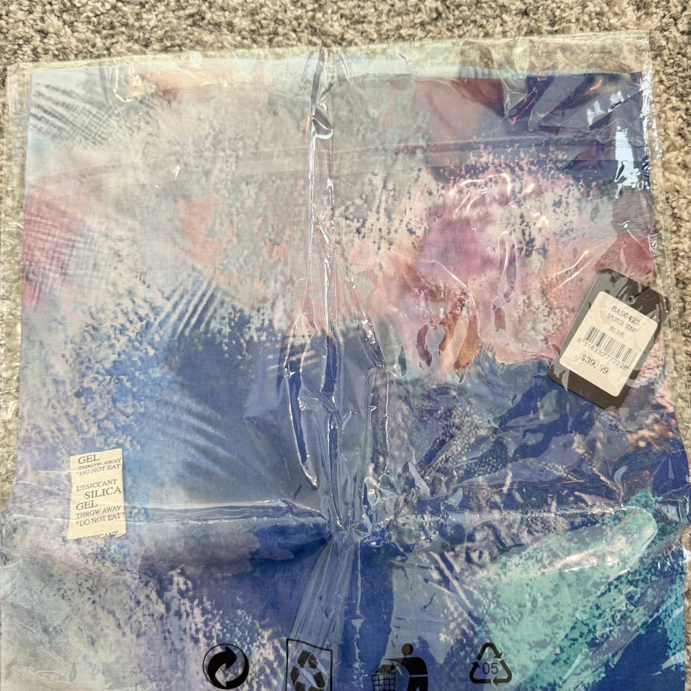 Black pepper splotch scarf blue - watercolor print lightweight scarf rrp $39.99 - scarves & shawls accessories women’s