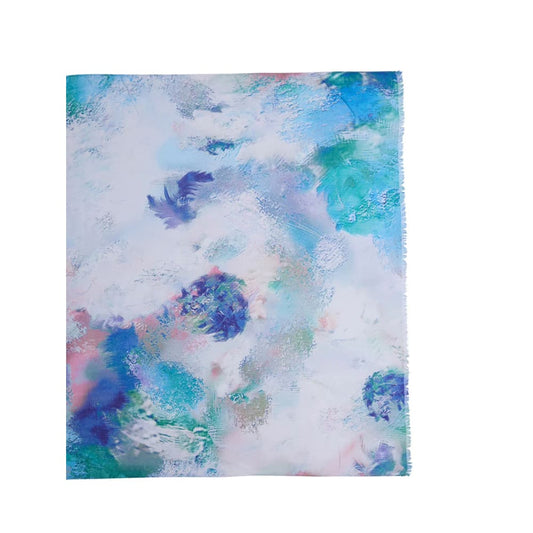 Black pepper splotch scarf blue - watercolor print lightweight scarf rrp $39.99 - scarves & shawls accessories women’s