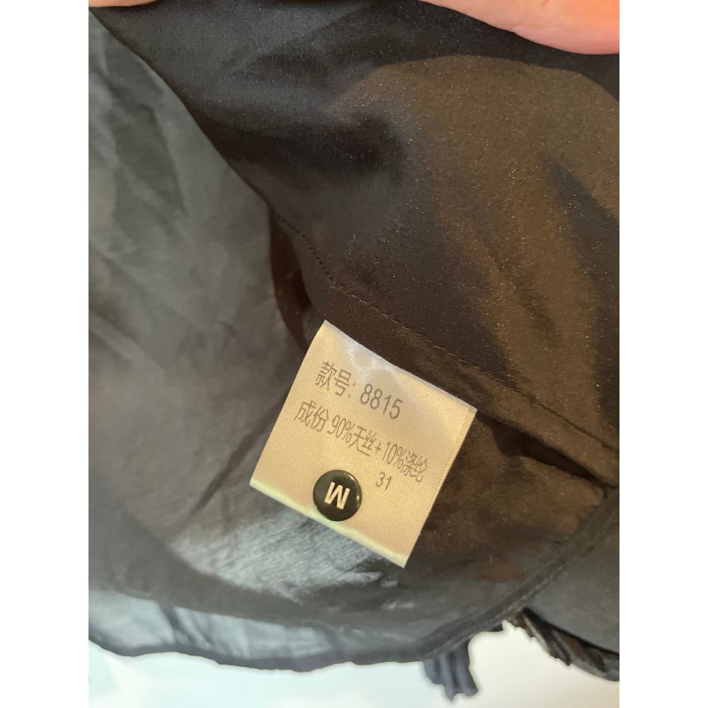Brand new cut label blouse – size m – black ruffled button down – clearance - blouses blouse - bnew label cut branded