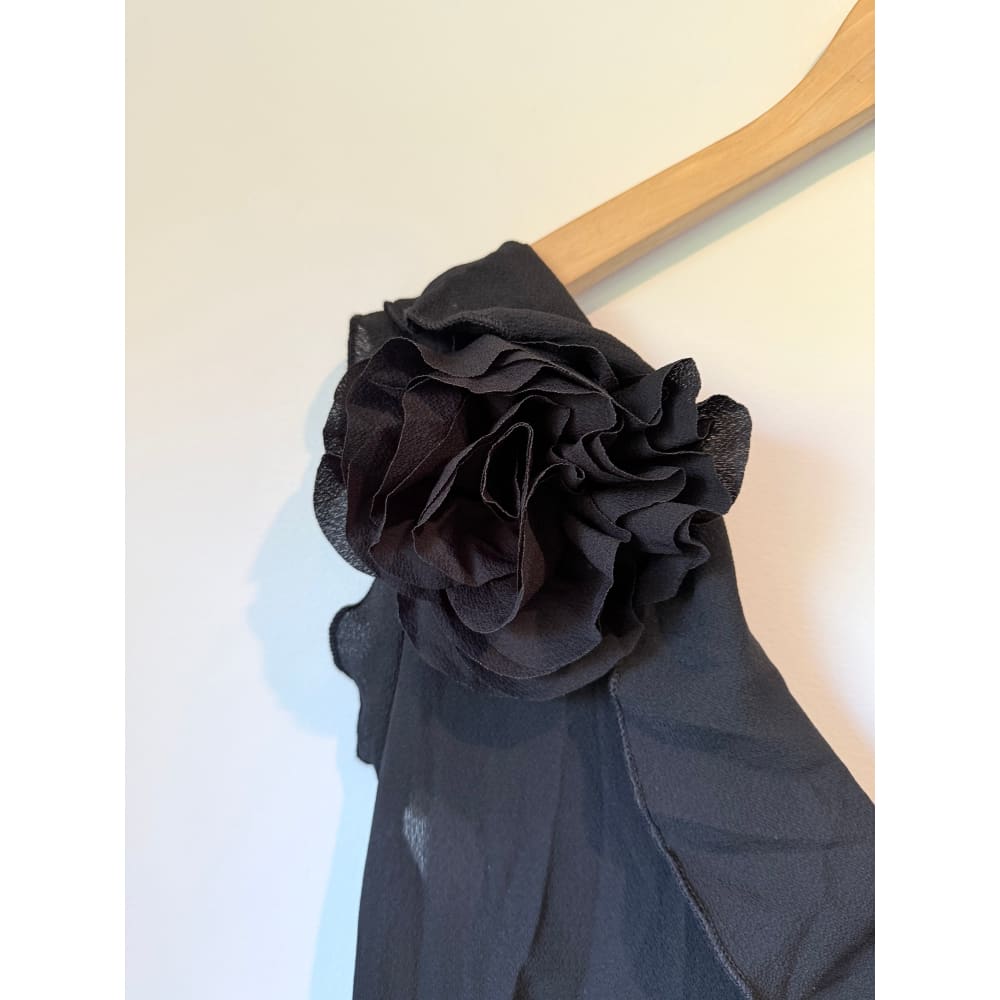 Shein curve size xl ruffle detail little black dress - dresses top women’s apparel