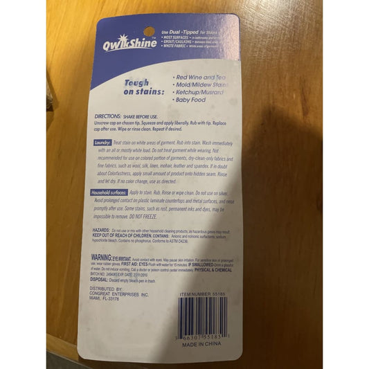 Qwikshine bleach pen - bleach bleach - home & living - miscellaneous - pen home&living materials