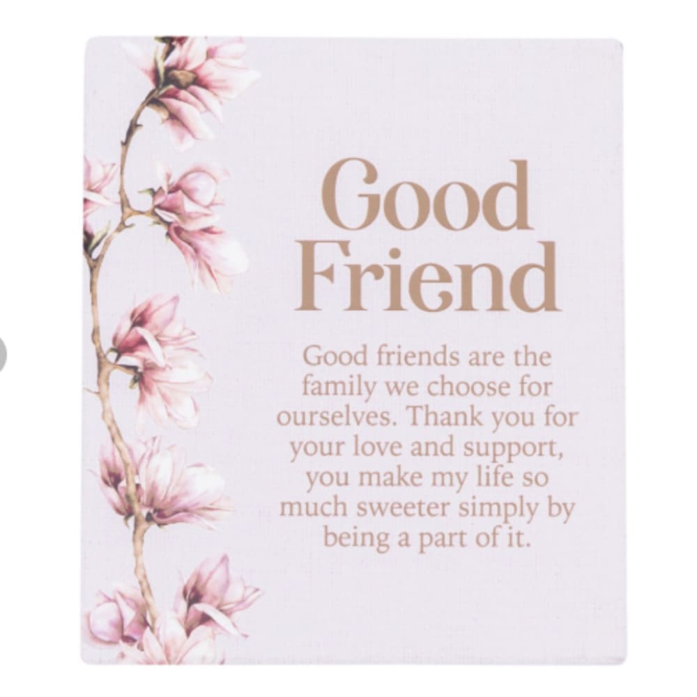 Splosh blossom ’good friend’ verse plaque - prints home&living materials