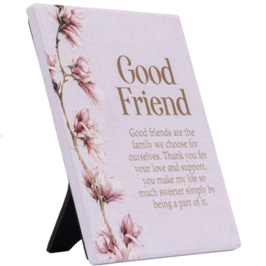 Splosh blossom ’good friend’ verse plaque - prints home&living materials