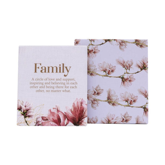 Splosh blossom ’family’ verse plaque - prints home&living materials