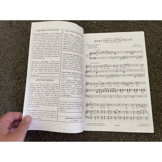 Mary had a little blues - cme beginning repertoire - print books book - music printed media