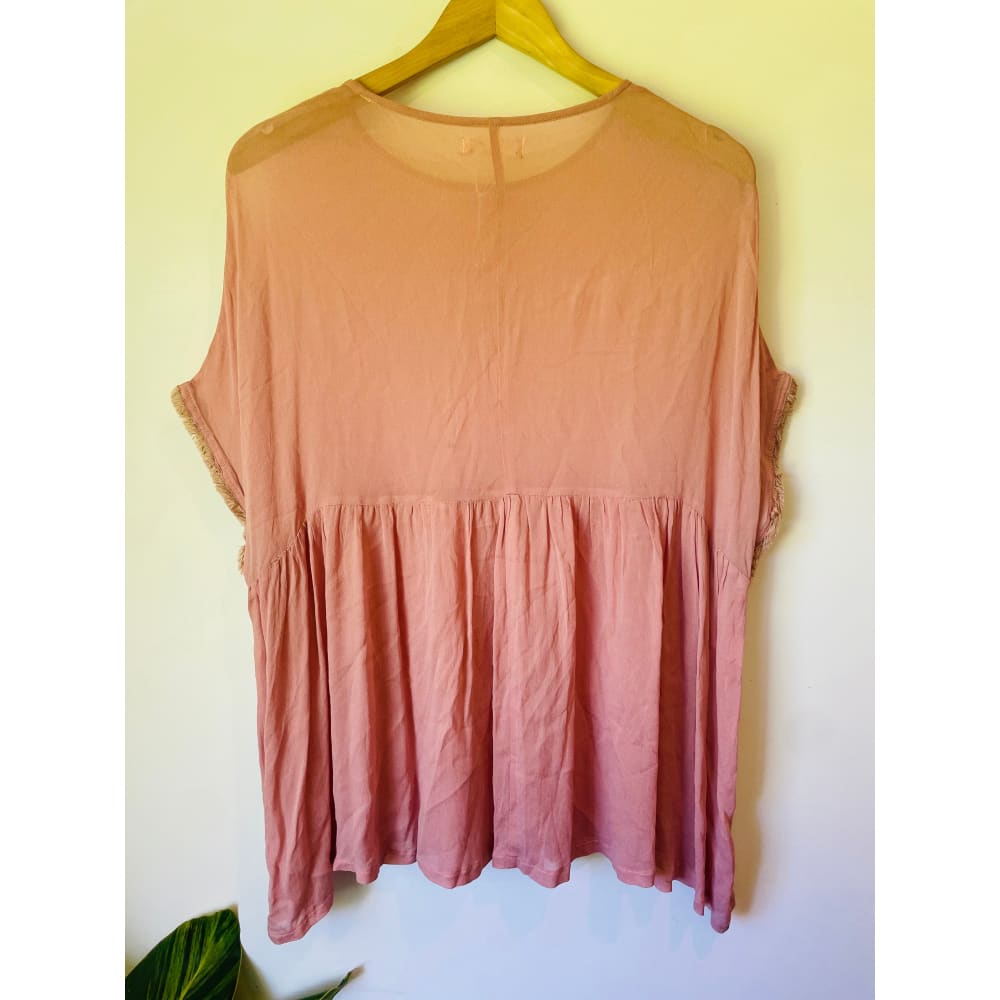 Brand new et alia pink top – size s (cut label) - blouses blouse - bnew label cut branded clothing - clothing & fashion