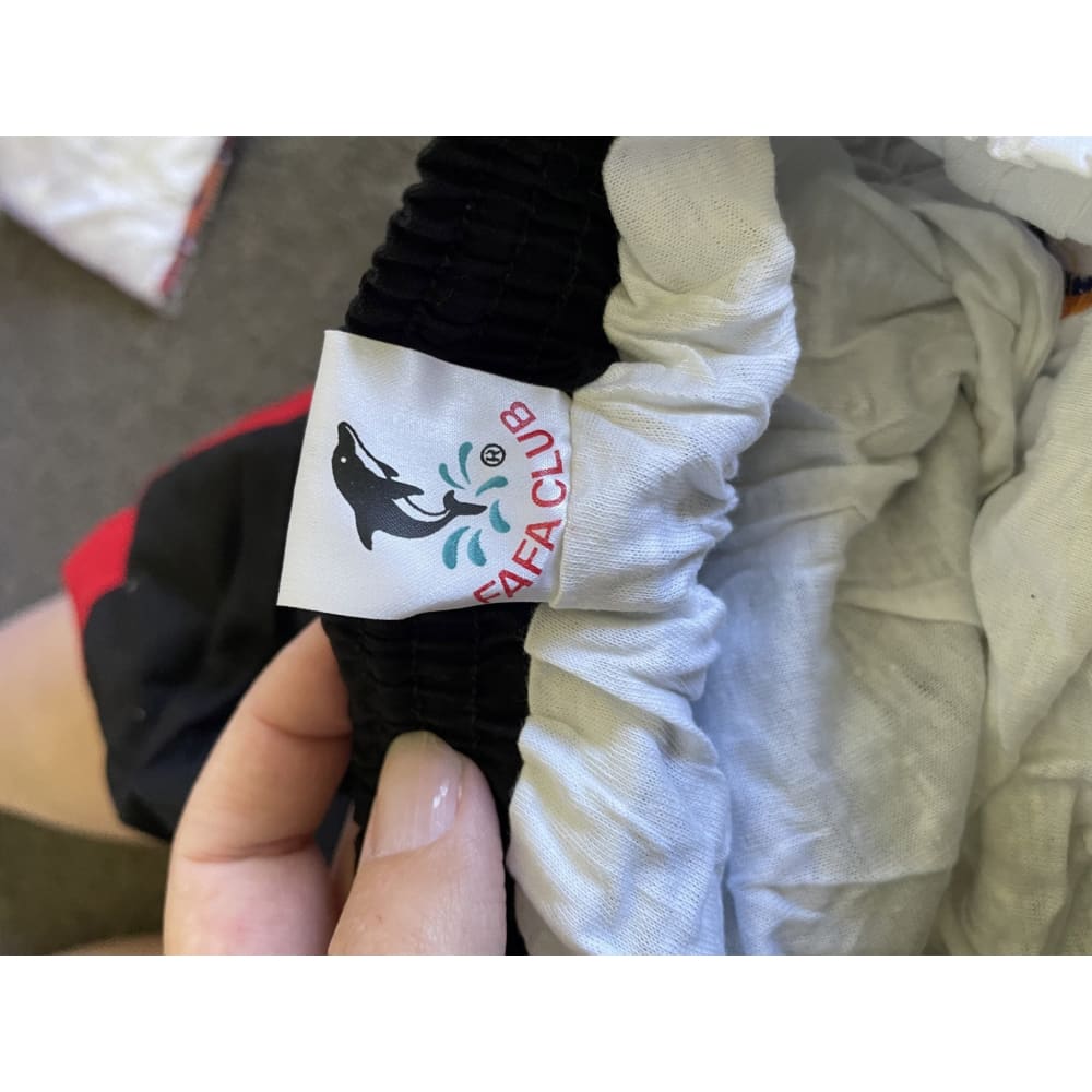 Fafa club size s swim shorts – made in usa | brand new & summer-ready (black or white) - swim boxers board - bottoms