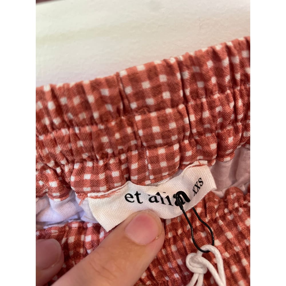 Et alia xxs boden shorts in pink gingham – brand new - shorts bottom - clothing & fashion - designer clearance - shorts