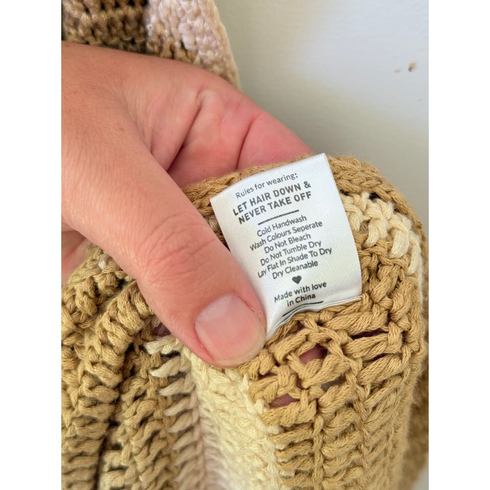 9.0 swim size 12 striped crochet boho beach dress - cover ups bottom - condition: used women’s apparel
