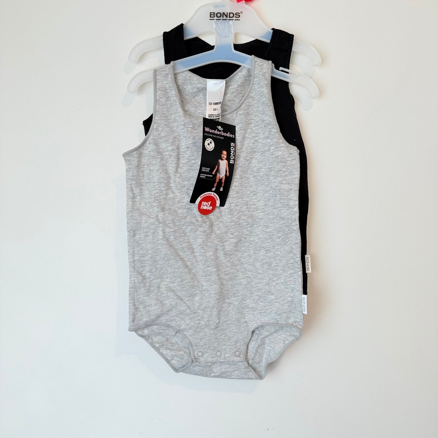 Bonds wonderbodies bodysuits 2-pack - size 1 (12-18 months) - bodysuits baby clothing