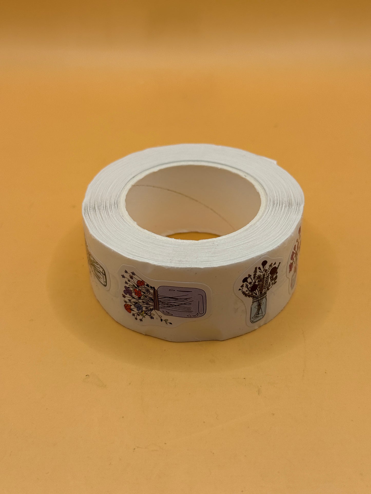 Botanical flower decorative sticker roll alternate view