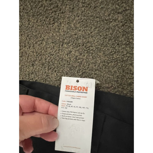 Bison cotton drill cargo shorts 310gsm size 117 - cargo shorts bottoms - cargo - clothing & fashion - men - shorts