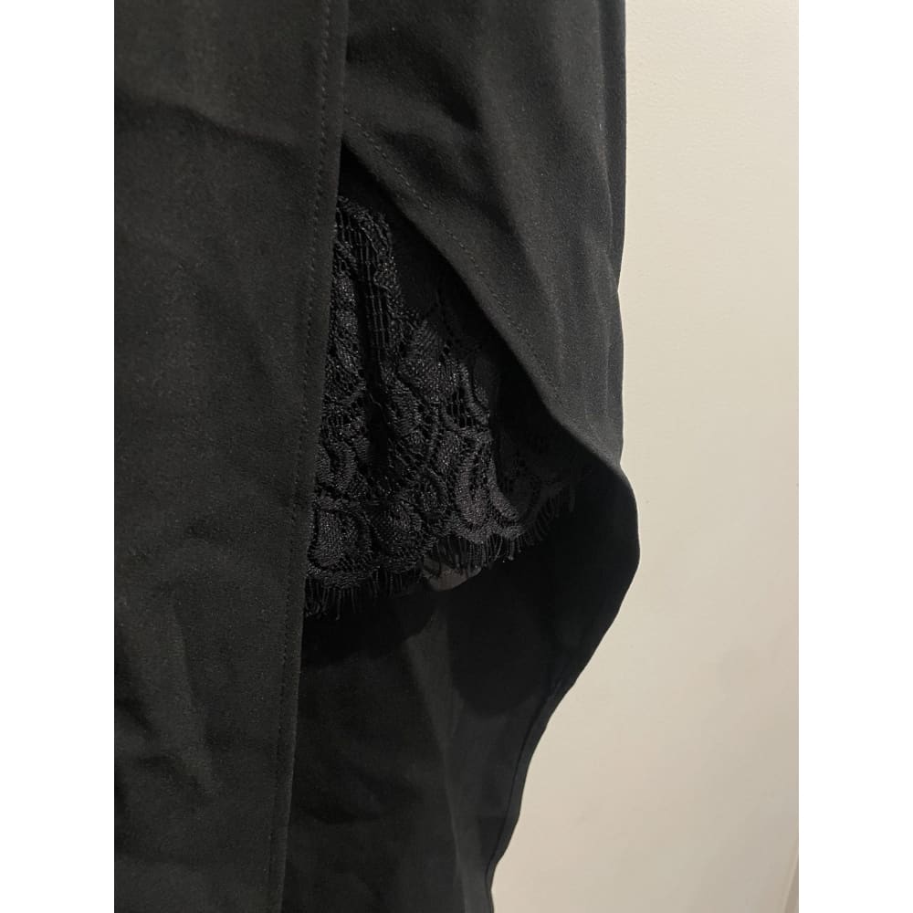 Bnwt black split skirt with lace - size 8 - 8 - skirts bottom - clothing & fashion - skirt - skirts women’s apparel
