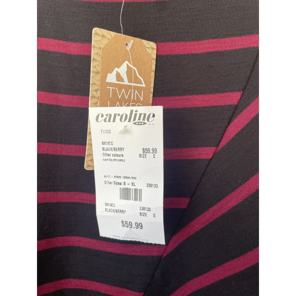 Bnwt twin lakes size s merino / acrylic long length top rrp $59.99 - clothing tops clothing & fashion - long sleeve