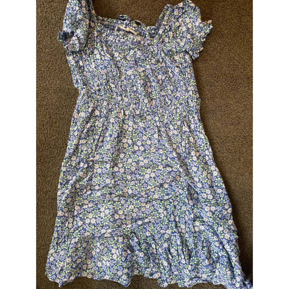 Brand new switch girls size 10 100% viscose floral dress - clothing & fashion - dresses women’s apparel