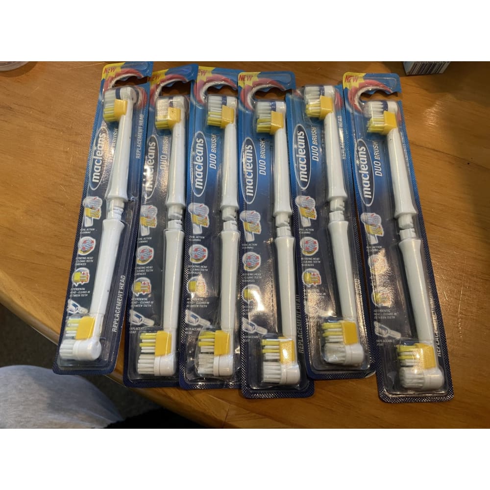 12x macleans duo brush heads - toothbrush replacement heads health and wellness - hygiene health and wellness