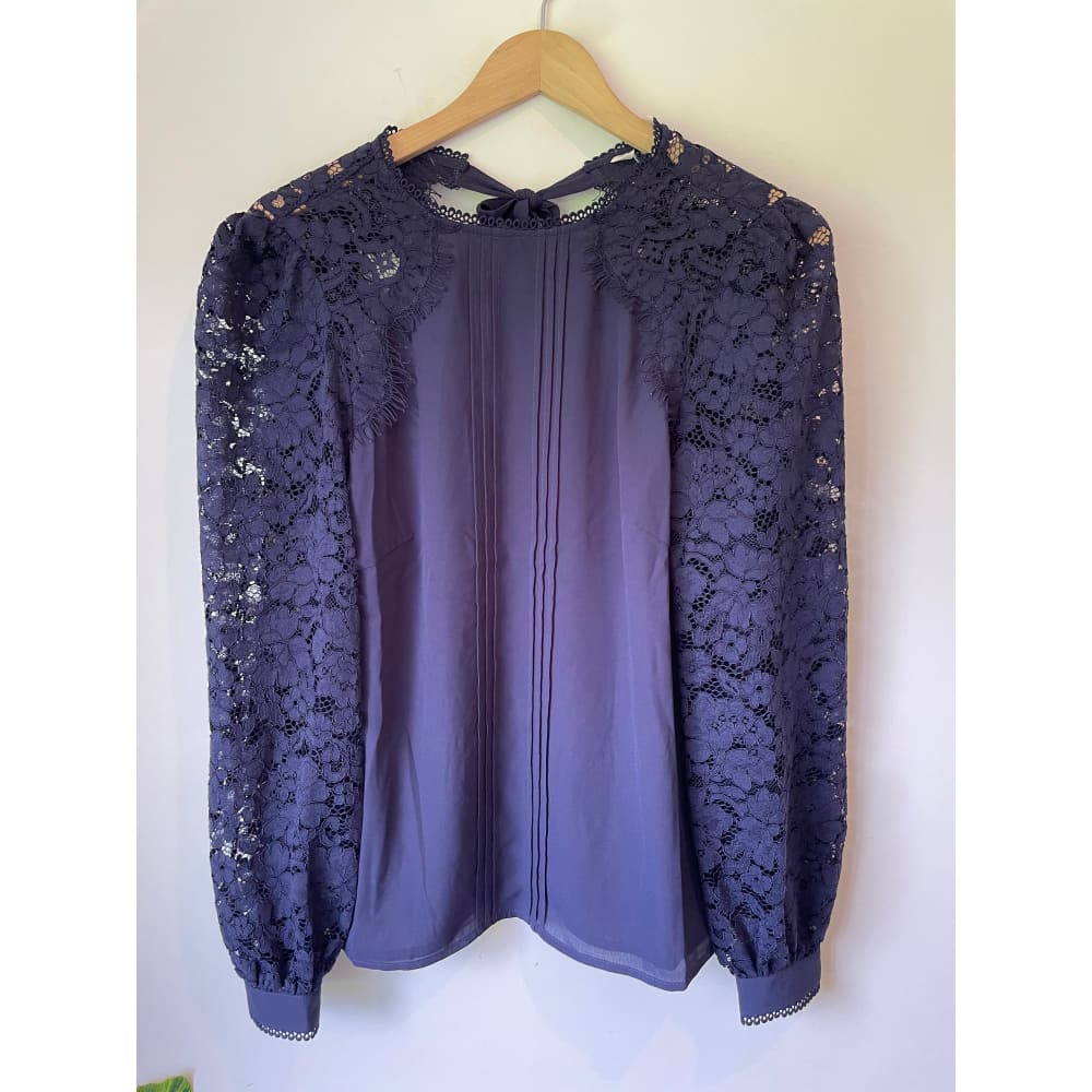 Brand new cut label love & roses size 8 lace long sleeve top - blouses blouse - bnew label cut branded clothing