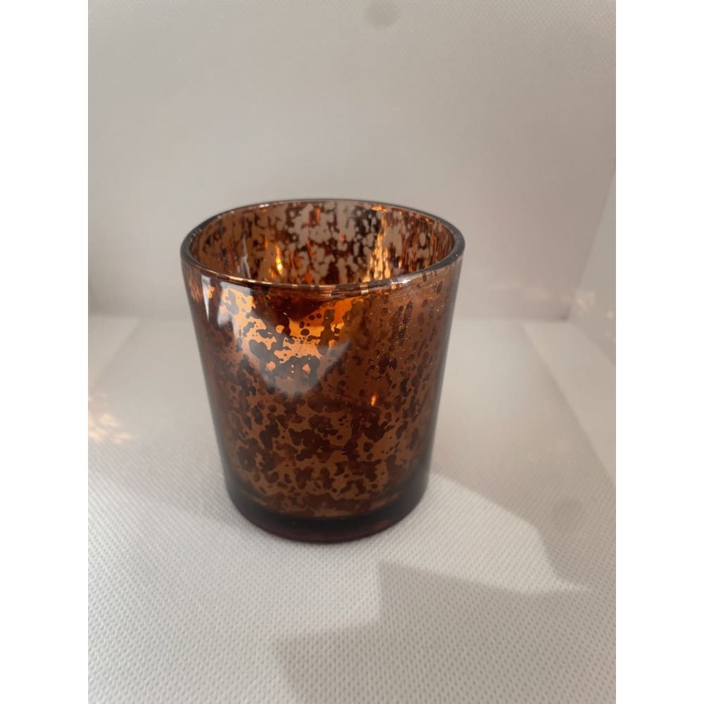 Glass bronze tea light holder - candle holders candles & holders - home & living - home decor - home decor & furniture