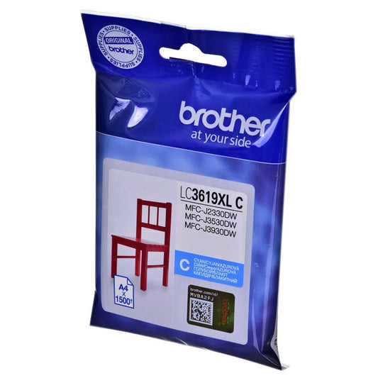 Brother LC3619XLC Genuine Super High Yield Cyan Ink Cartridge