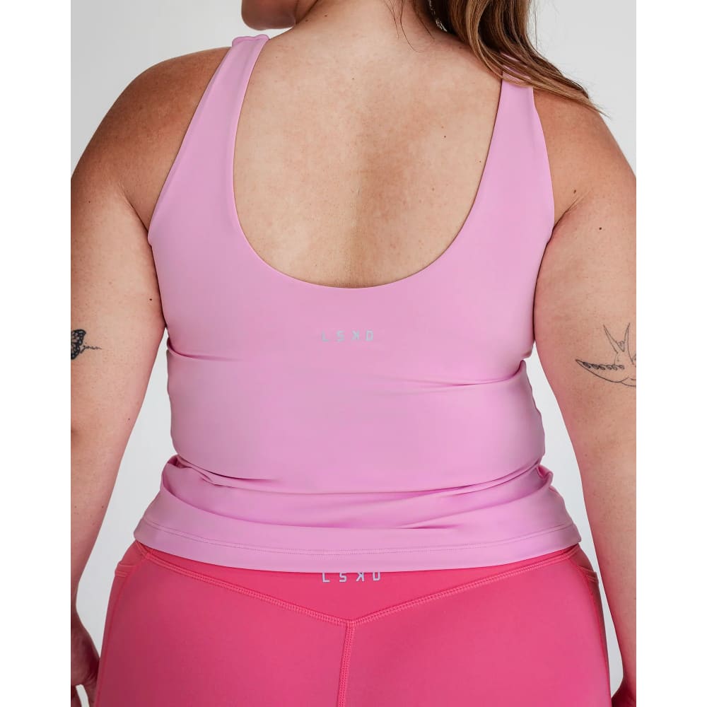 Lskd size xl staple active shelf bra tank bubblegum - tank tops special categories women’s apparel
