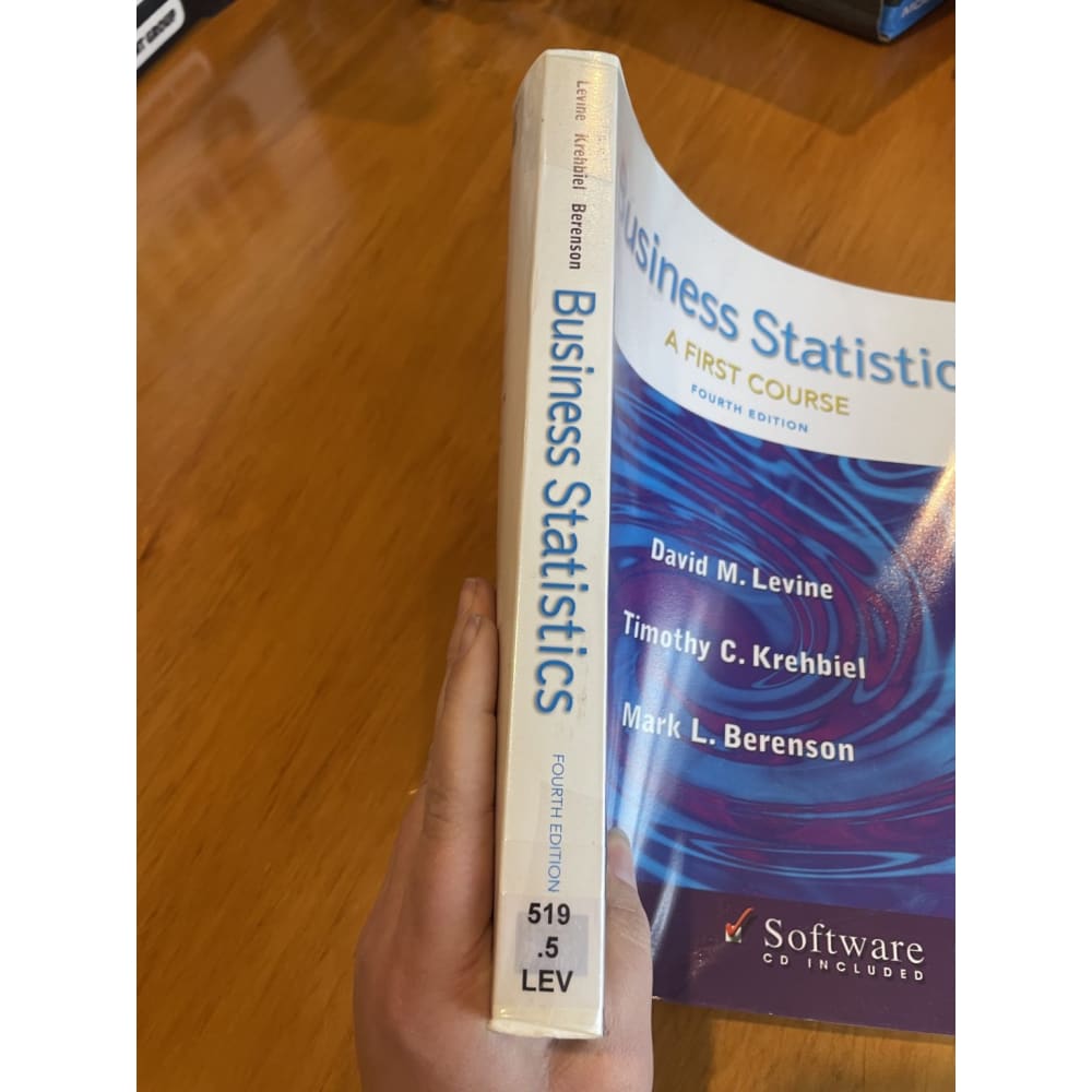 Business statistics: a first course - fourth edition - print books book - business - condition: used - non fiction book