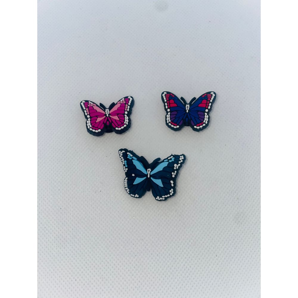 3x butterfly-themed shoe charms – brand new – cute add-ons for kids’ crocs & clogs - 1 - shoe accessories clogs - shoe