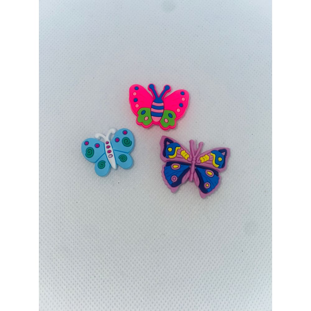 3x butterfly-themed shoe charms – brand new – cute add-ons for kids’ crocs & clogs - 5 - shoe accessories clogs - shoe