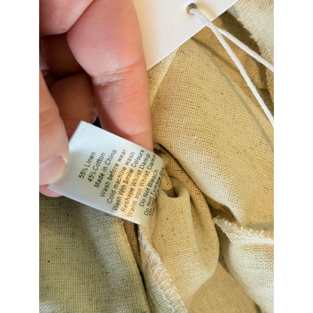Calli size 8 charlie linen blend pants - pants bottom womenâs apparel