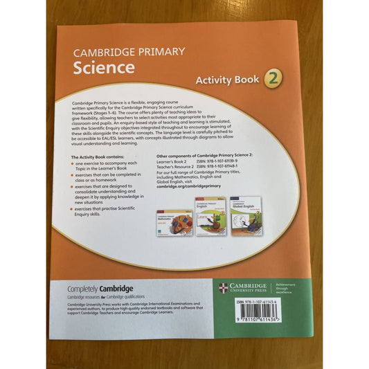 Cambridge primary science activity workbooks 2 & 3 - print books book - educational - science printed media