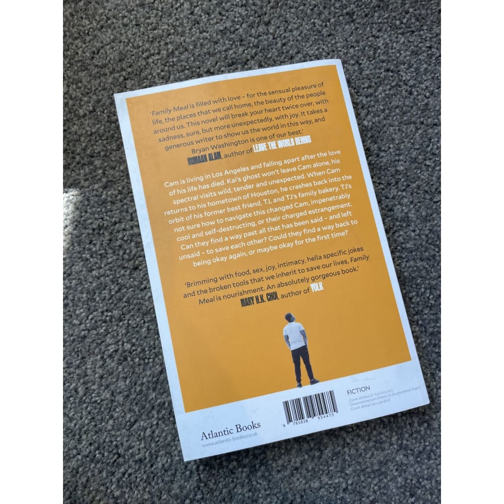 Family meal - bryan washington - print books book - fiction - food printed media