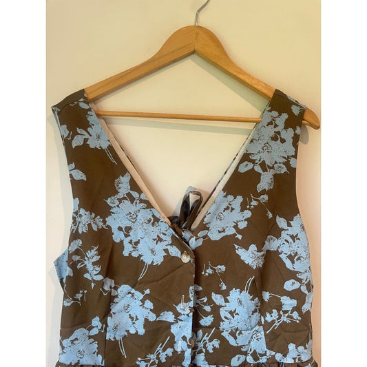 Et alia cecilia sundress blue rose print - large & xl sizes - one-pieces clothing & fashion - designer clearance