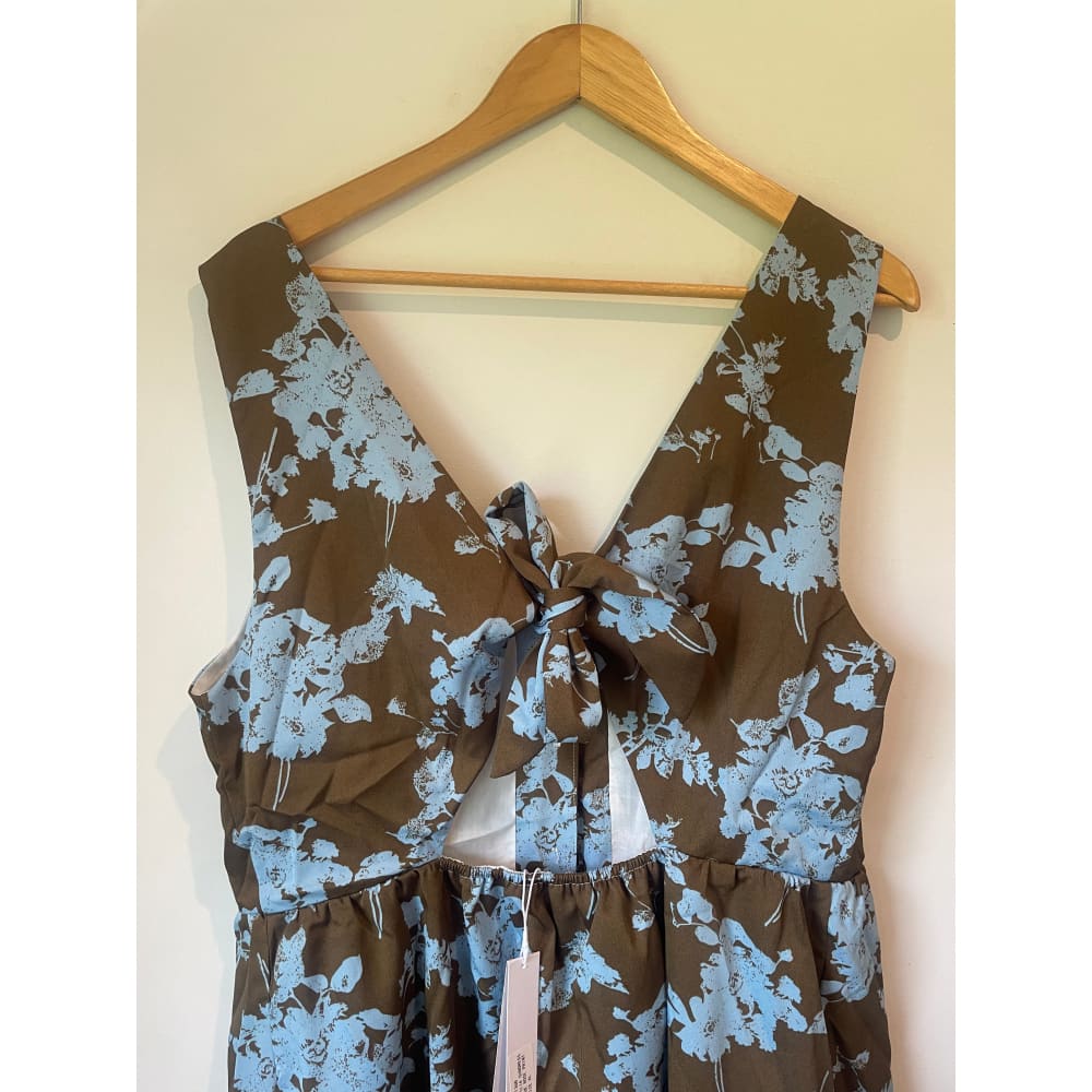 Et alia cecilia sundress blue rose print - large & xl sizes - one-pieces clothing & fashion - designer clearance