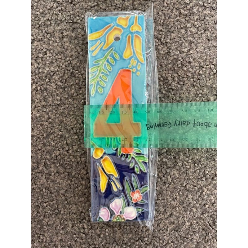10x units ceramic ‘4’ letterbox number - house numbers & letters condition: used - home & living - home decor &