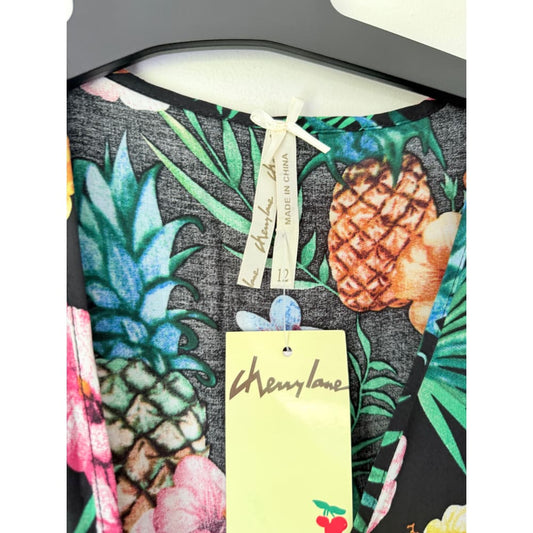 Cherrylane wrap dress – size 12 – tropical print – brand new - dresses top women’s apparel