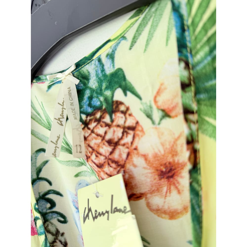 Cherrylane wrap dress – size 12 – tropical print – brand new - dresses top women’s apparel