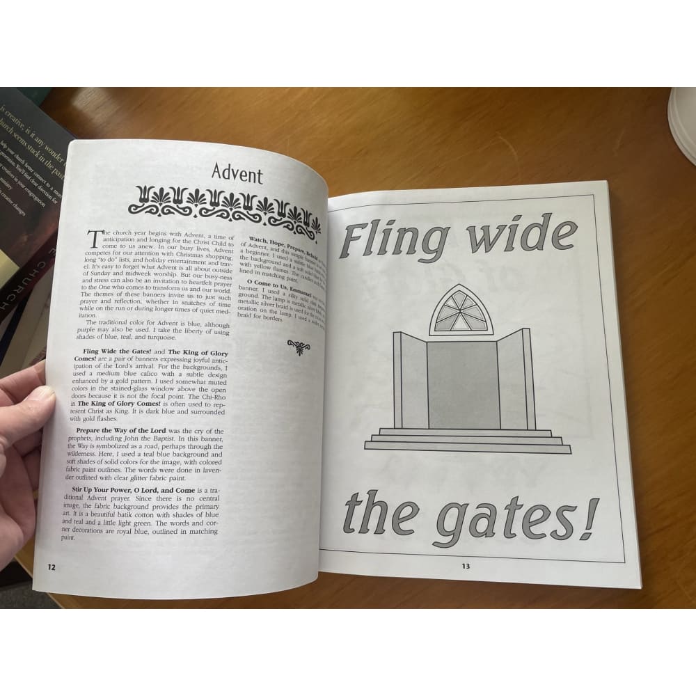 Church banner designs - joyce bowers - print books book - craft - diy printed media