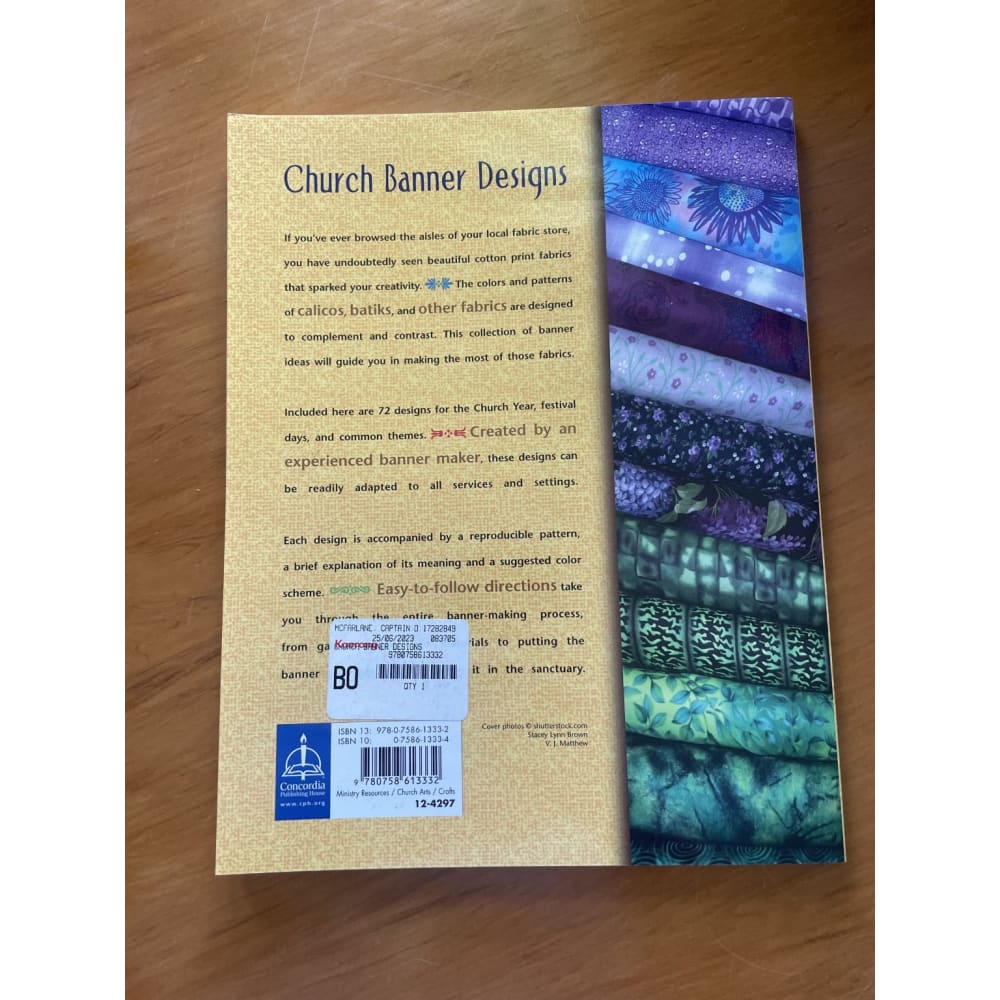 Church banner designs - joyce bowers - print books book - craft - diy printed media