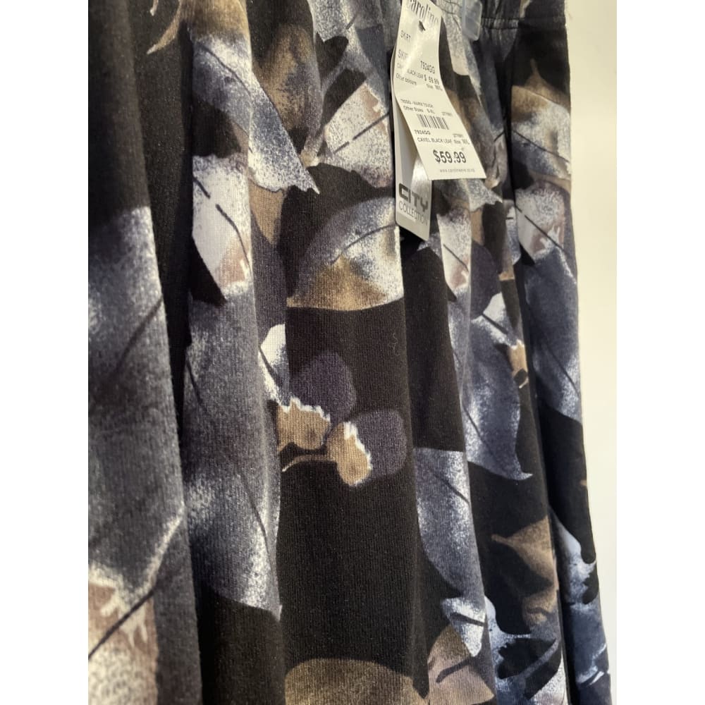 City collection abstract midi skirt – size m/l – camel black or forest print – bnwt – rrp $59.99 - skirts bottom