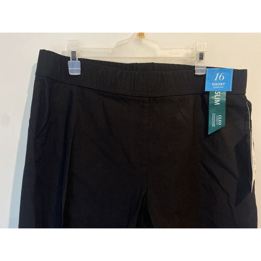 Bnwt city collection size 16 regular cleo fit slim leg pant - black - pants clothing & fashion - pants women’s apparel