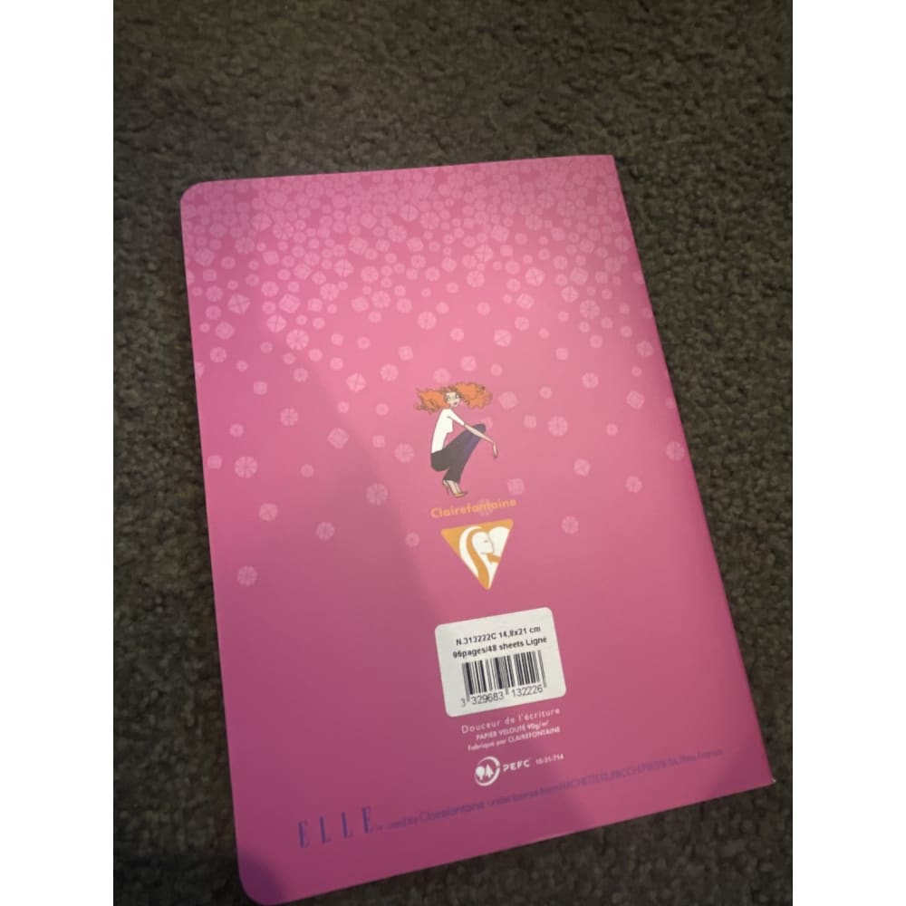 Clairefontaine elle lined notebook – 14.8x21cm – 2 styles/colours - notepads stationery stationery
