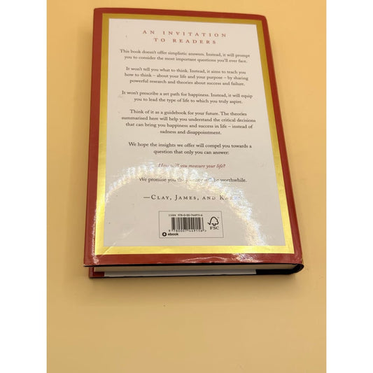 How will you measure your life? By clayton m. Christensen james allworth & karen dillon - books printed media