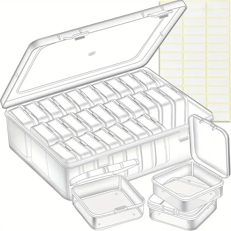 30pc bead / diamond art storage set - craft organization crafts