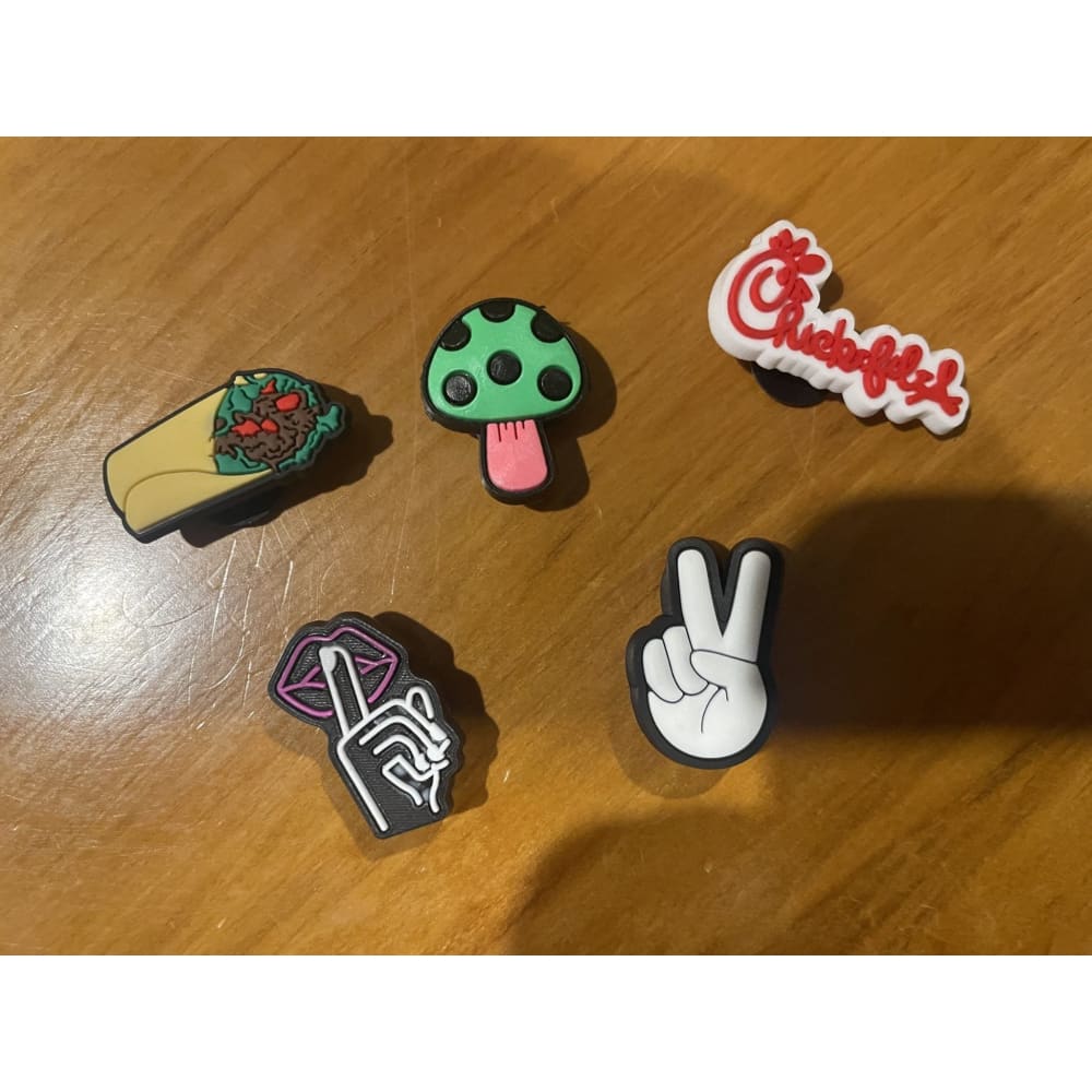 5x shoe charms - general - shoe accessories clogs - shoe accessories - shoe charms fashion accessories