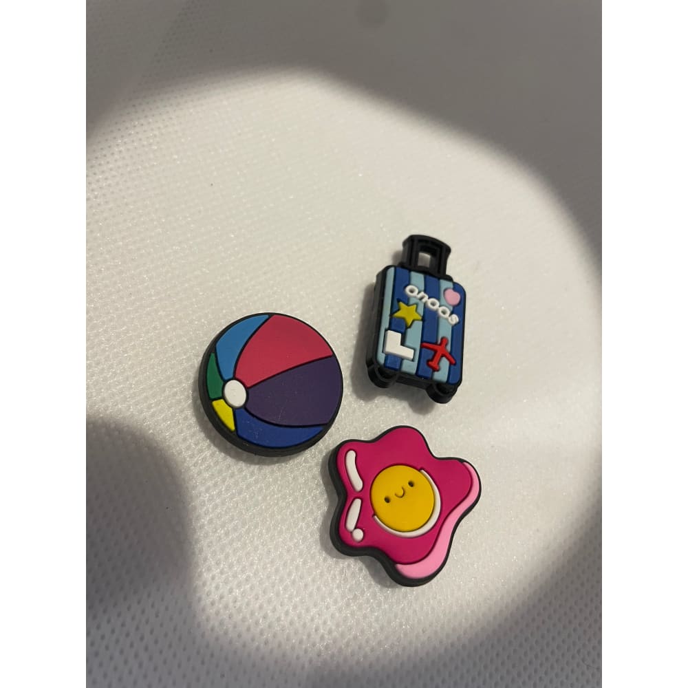 3x mixed shoe charms for clogs - 10 - shoe accessories clogs - shoe accessories - shoe charms fashion accessories