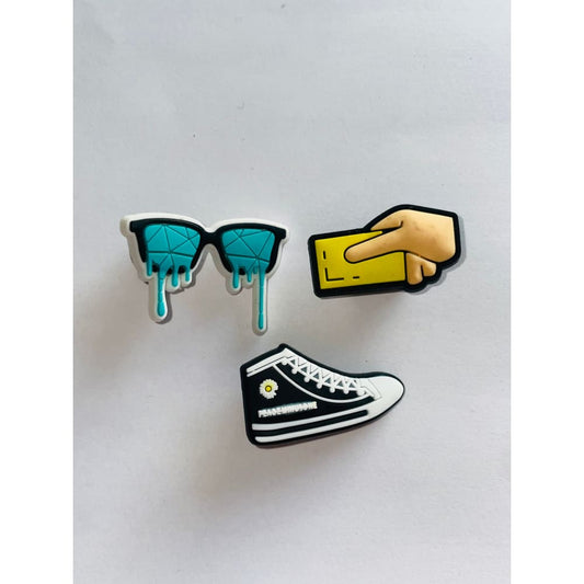 3x mixed shoe charms for clogs - 2 - shoe accessories clogs - shoe accessories - shoe charms fashion accessories