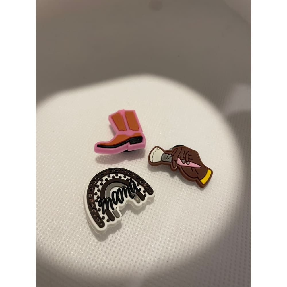 3x mixed shoe charms for clogs - 8 - shoe accessories clogs - shoe accessories - shoe charms fashion accessories