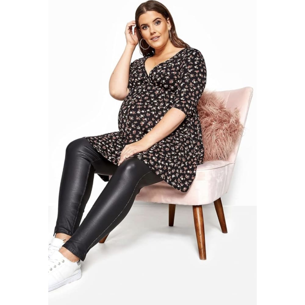 Yours bump it up size 30-32 maternity coated jeggings - 30 - maternity clothing bottom - clothing & fashion - leggings