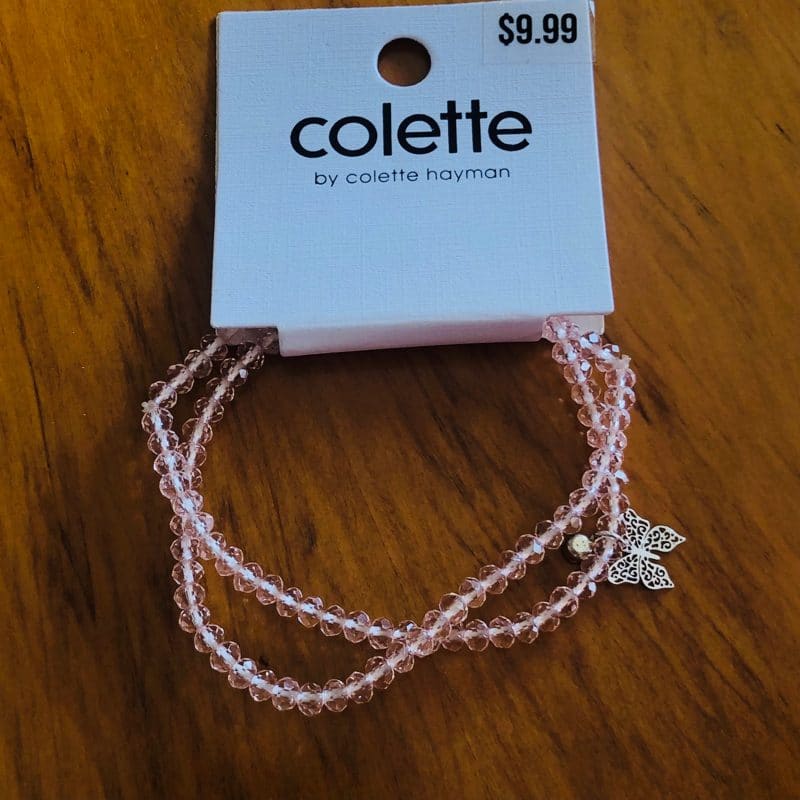 Colette hayman bracelet – brand new – multiple styles available - butterfly effect 2pack beaded butterfly stretch