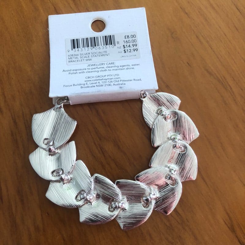 Colette hayman bracelet – brand new – multiple styles - silver socialite metal scale statement bracelet - bracelets
